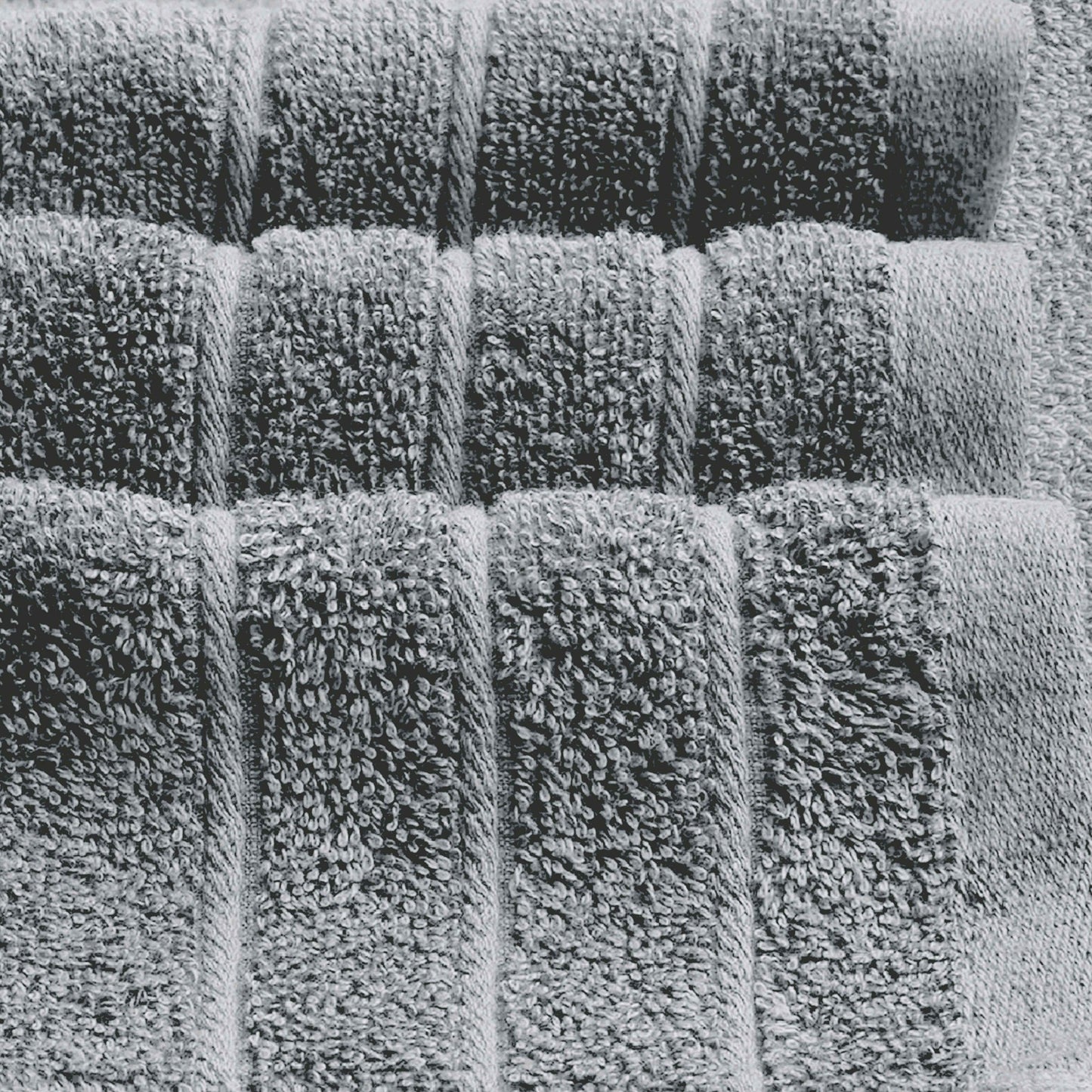 Tens Towels 8 Piece Towels Set, 2 Extra Large Bath Towels, 2 Hand Towels, 4 Washcloths (Cool Grey)
