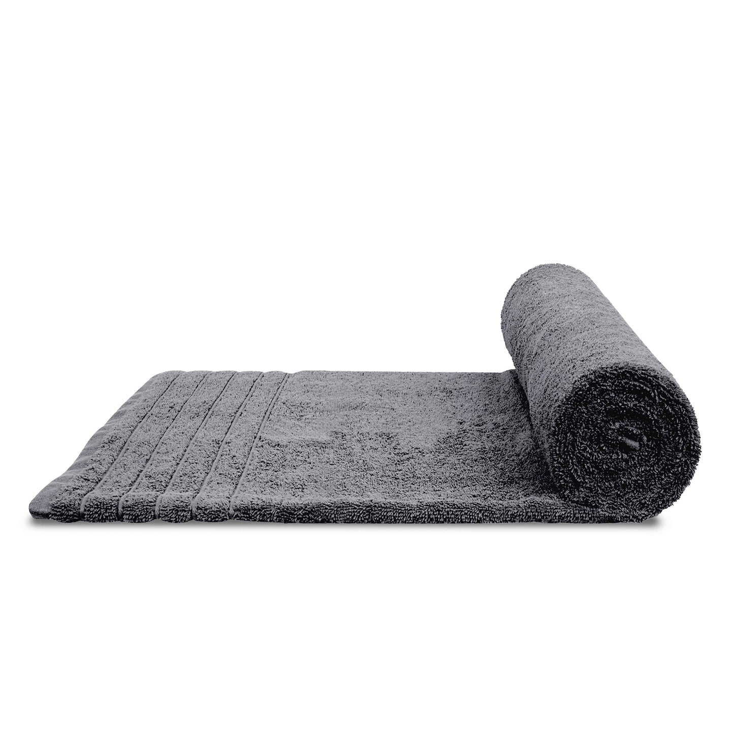 Tens Towels Large Bath Sheets, 100% Cotton, 35x70 inches Extra Large Bath Towel Sheets (Pack of 2, Dark Grey)