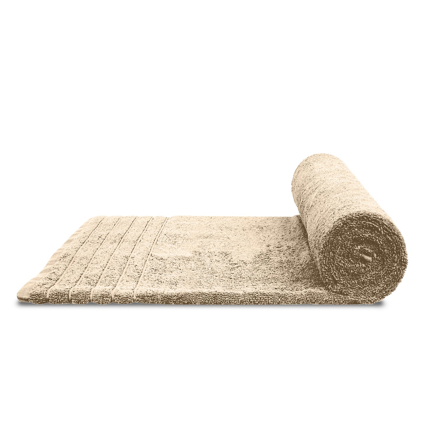 Tens Towels Large Bath Sheets, 100% Cotton, 35x70 inches Extra Large Bath Towel Sheets (Pack of 2, Beige)