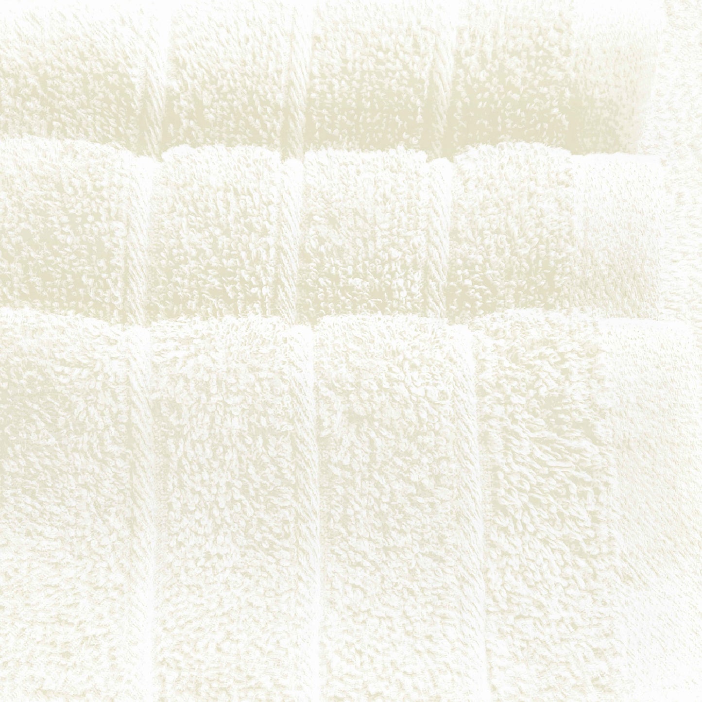 Tens Towels 8 Piece Towels Set, 2 Extra Large Bath Towels, 2 Hand Towels, 4 Washcloths (Cream)