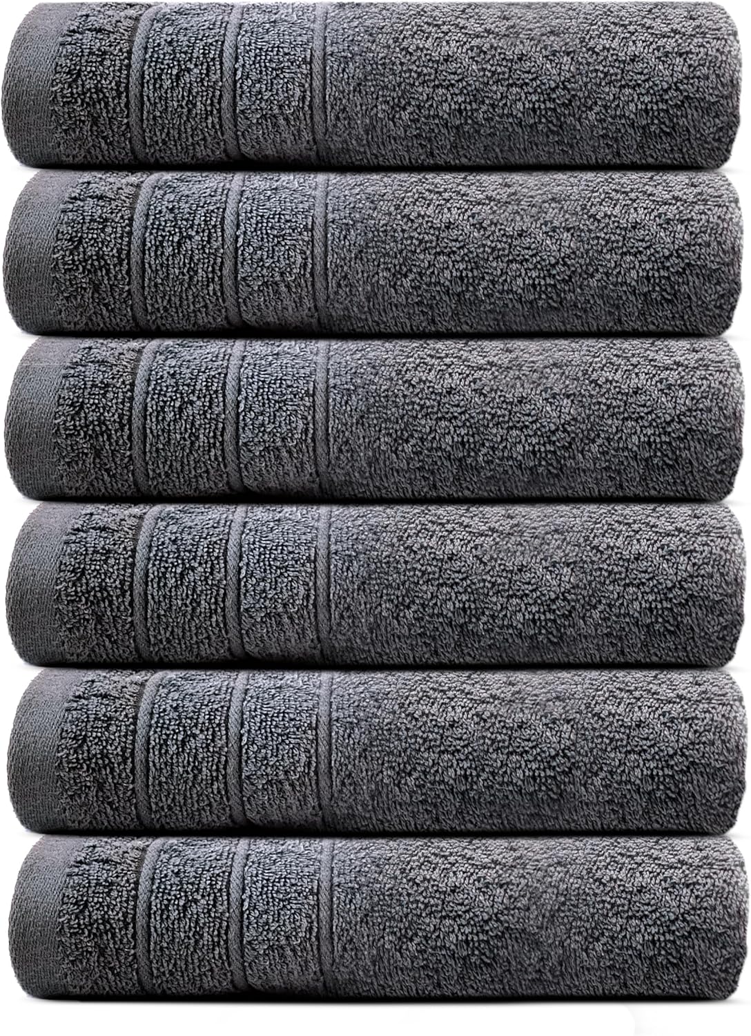Tens Towels Hand Towels 16 x 27 in (Dark Grey)