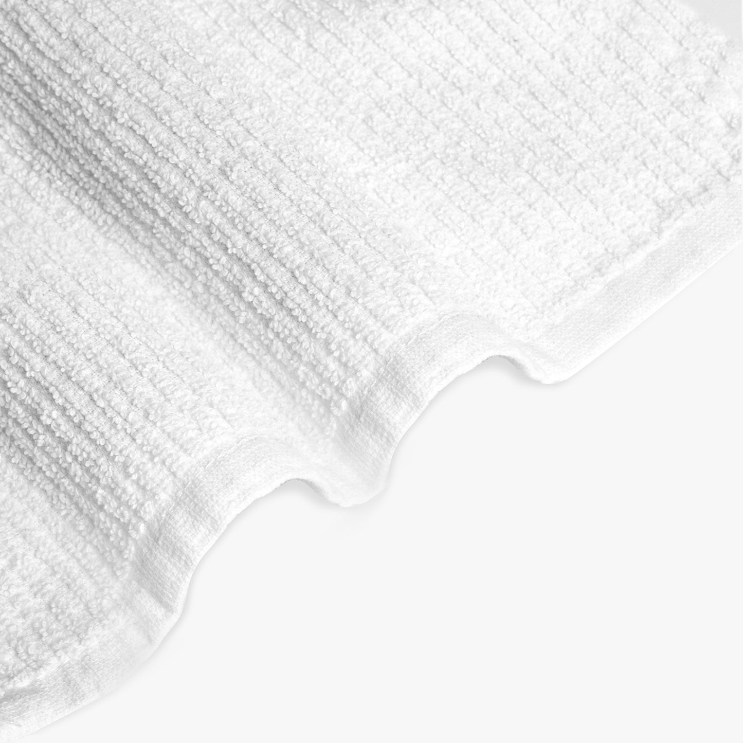 24 Pack Ribbed Weave Bar mop Towels, 100% Cotton, 16x19 inches (WHITE)