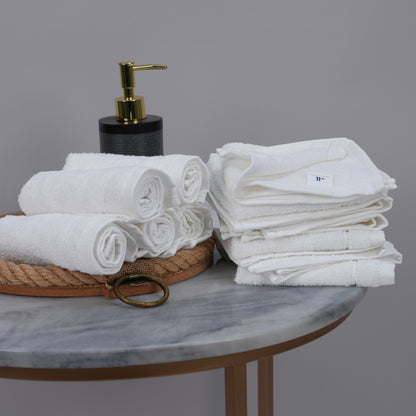 Tens Towels 60 Pack Cotton Washcloths, 12 x 12 in (White)